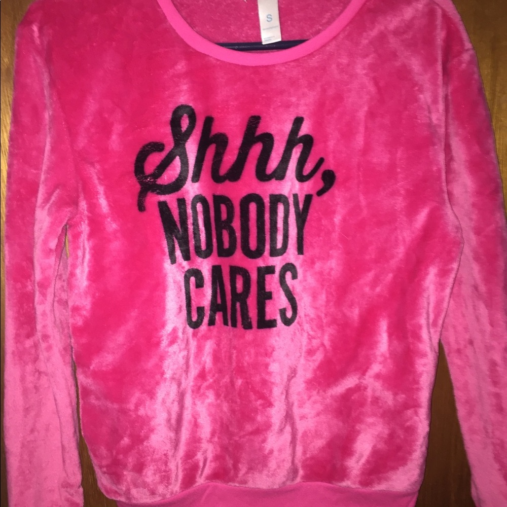 Pink Long Sleeved Fleece Top